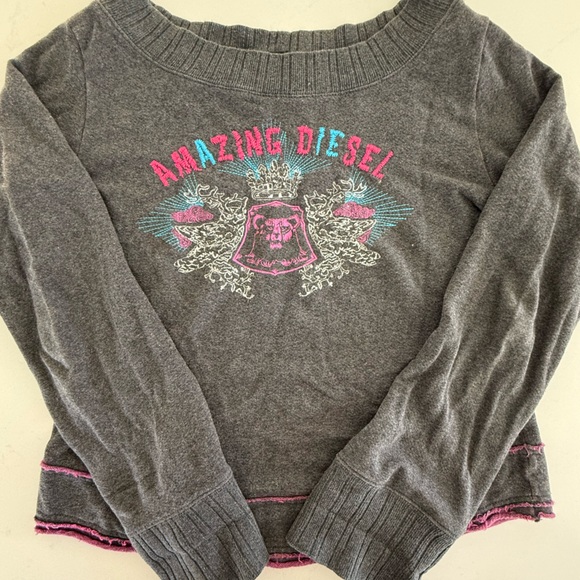 Vintage Y2K Diesel Sweatshirt - Picture 5 of 6